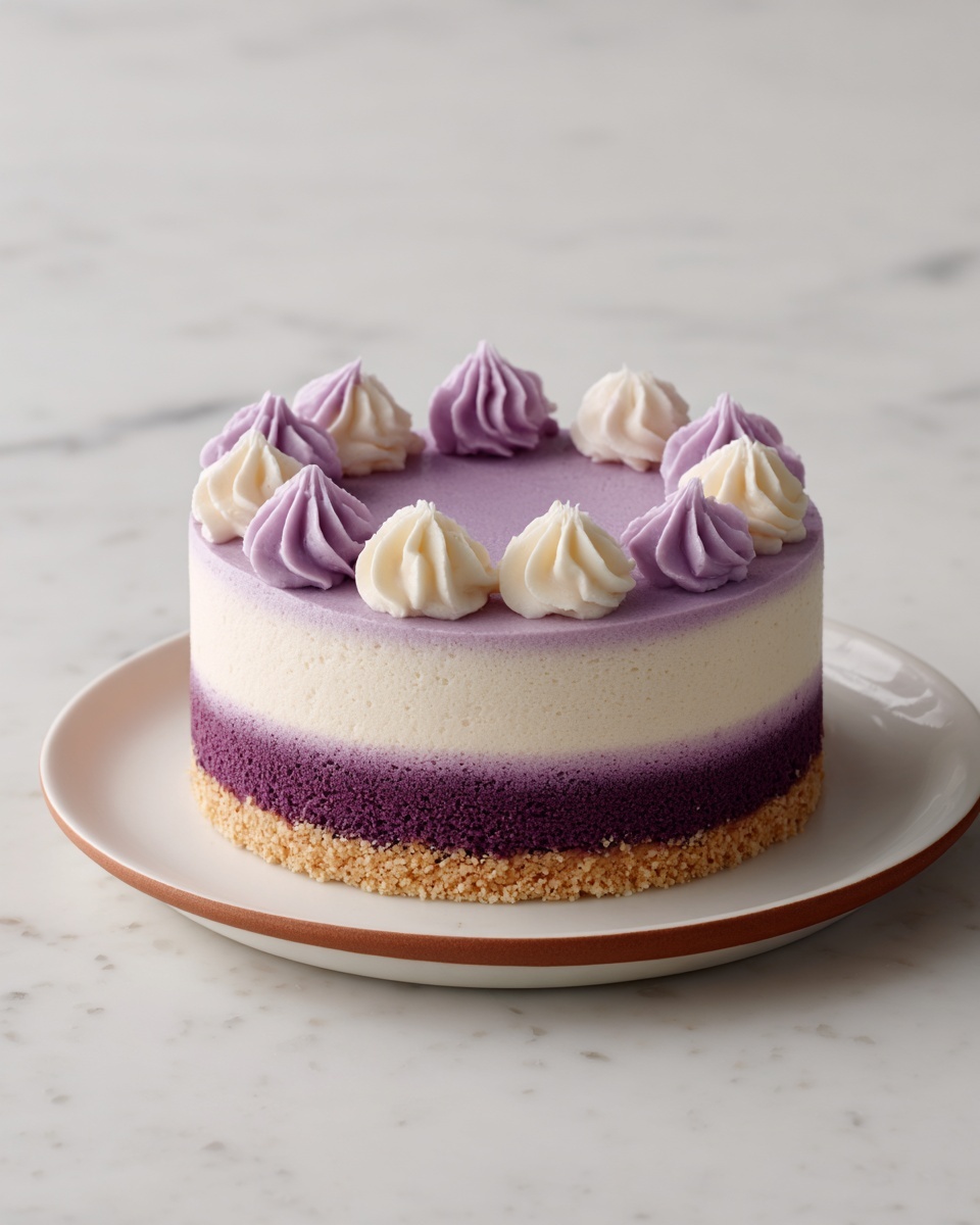 Ube Cheesecake Recipe - Recipe Image
