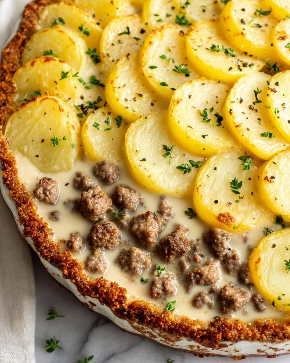 Crockpot Loaded Steak and Potato Bake Recipe - Recipe Image