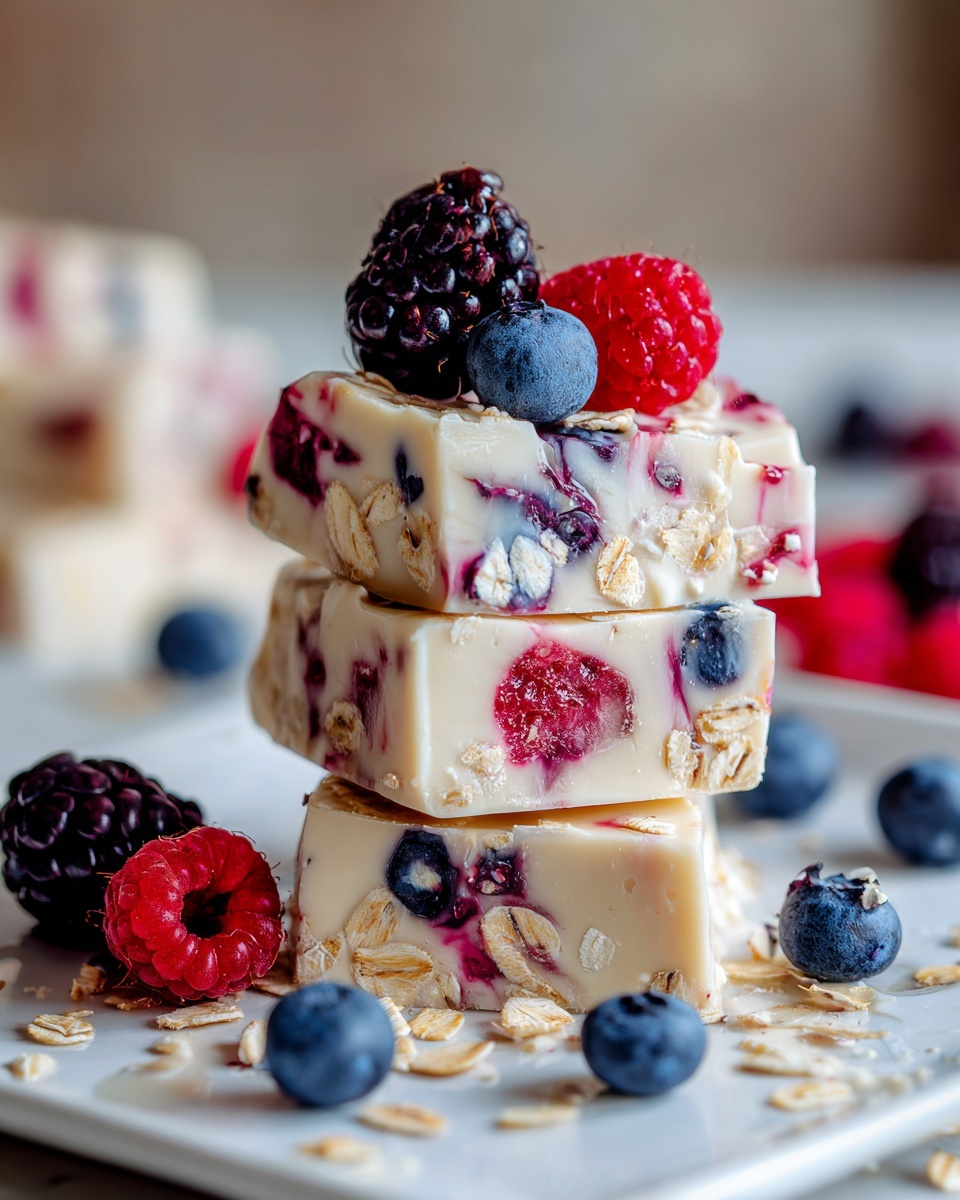 Frozen Yogurt Bark with Berries and Granola Recipe - Recipe Image