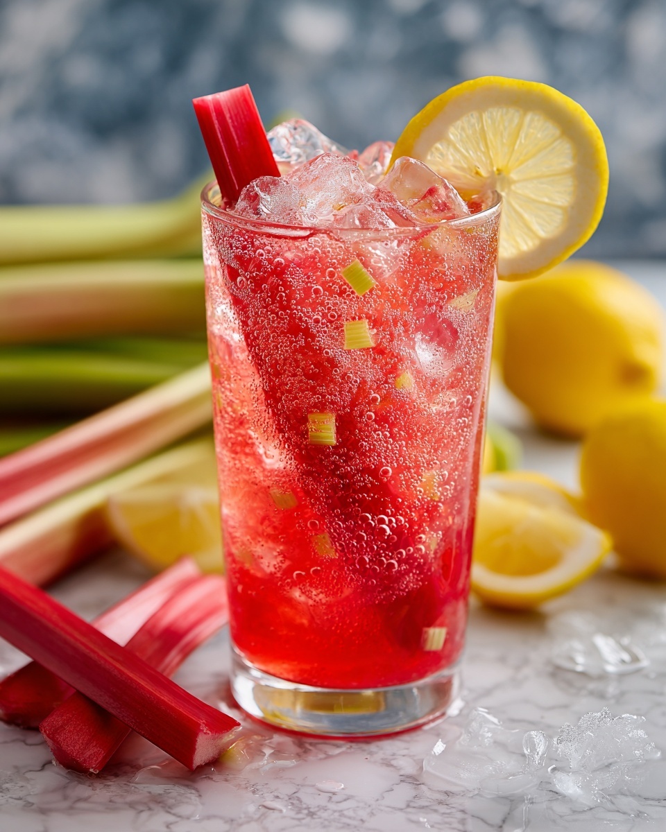 Refreshing Rhubarb Lemonade Recipe - Recipe Image