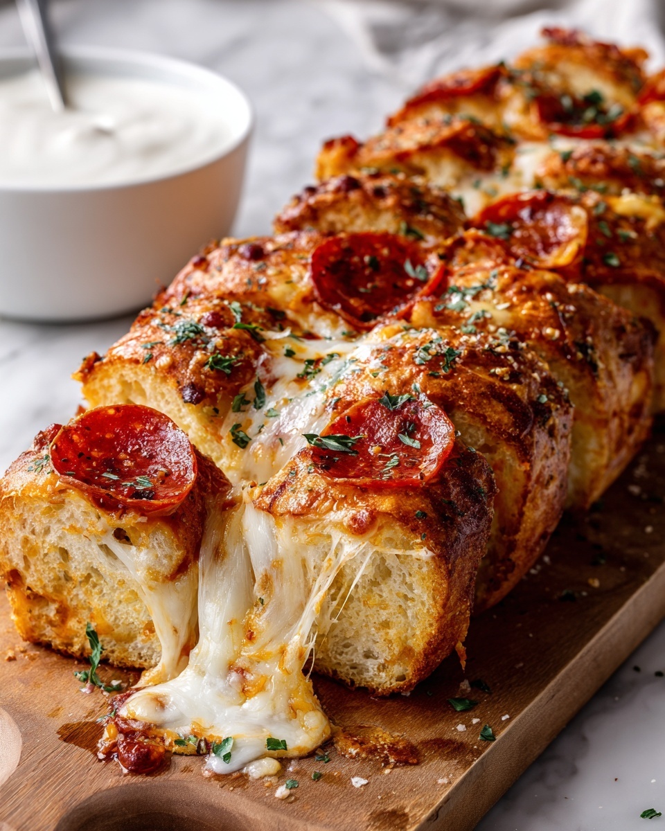 Cheesy Pepperoni Stromboli Recipe - Recipe Image