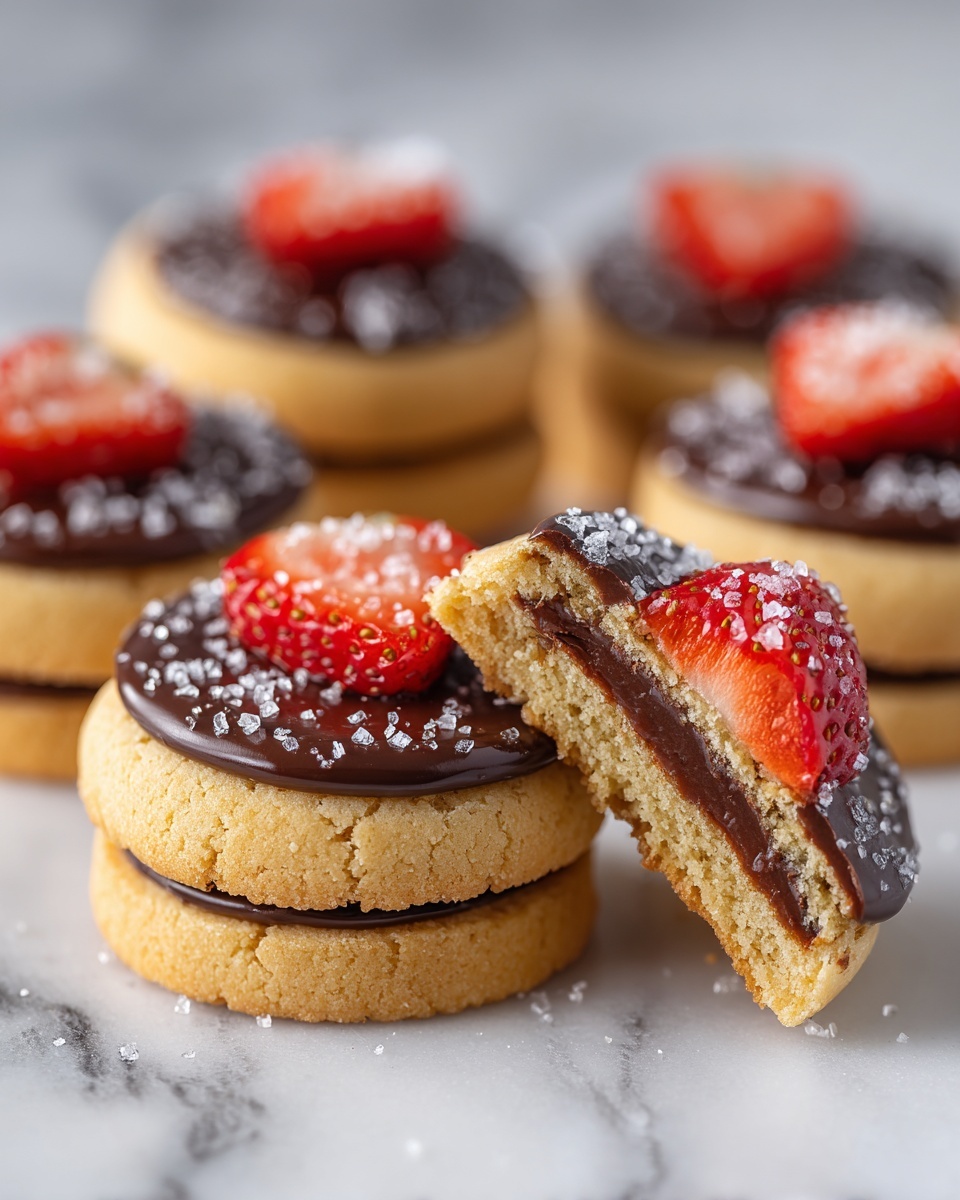 Chocolate-Stuffed Strawberry Sugar Cookies Recipe - Recipe Image