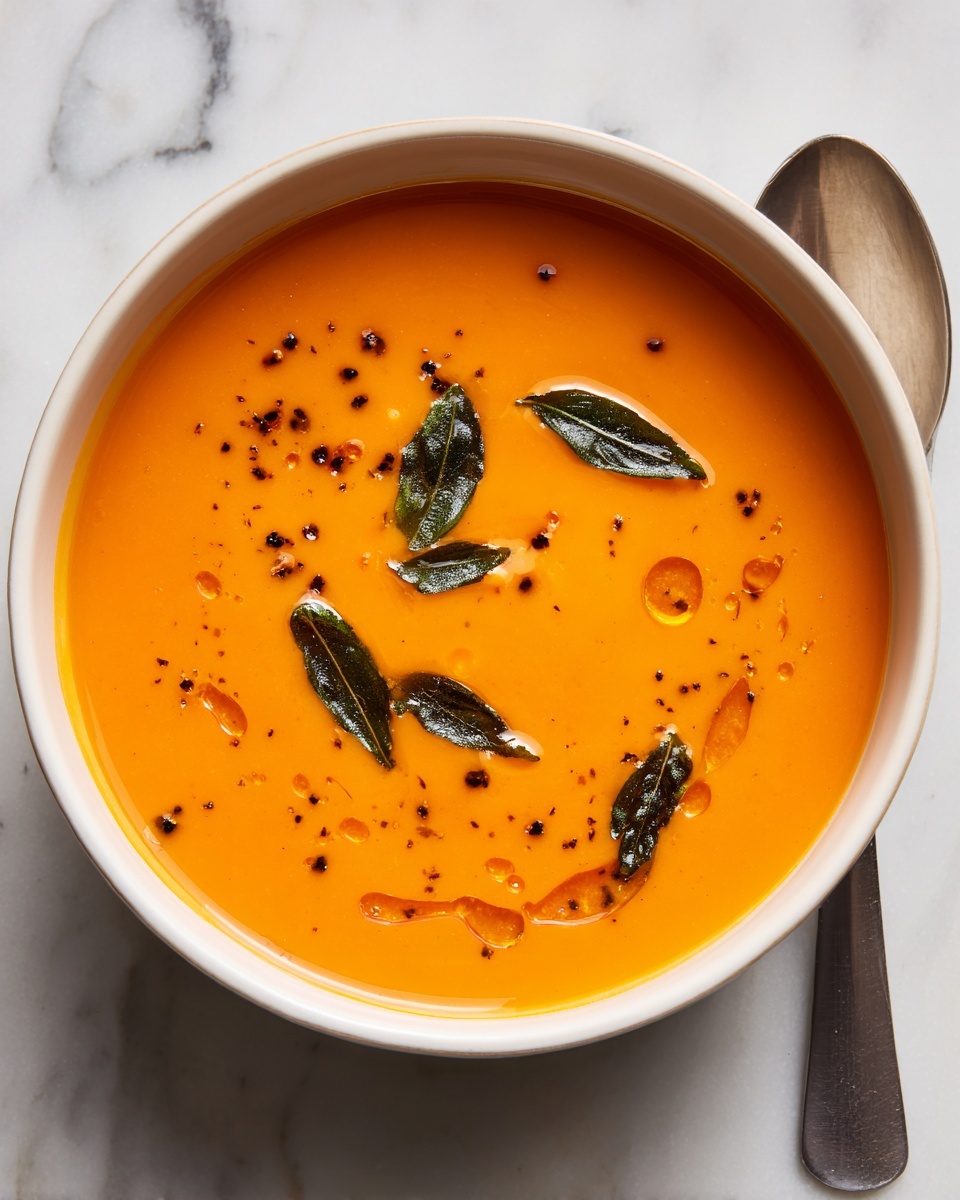 Creamy Roasted Bell Pepper Soup Recipe - Recipe Image