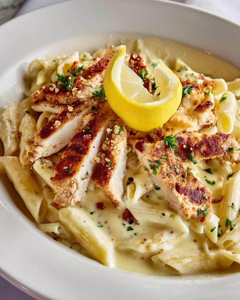 Zesty Lemon Pepper Chicken Pasta Recipe - Recipe Image