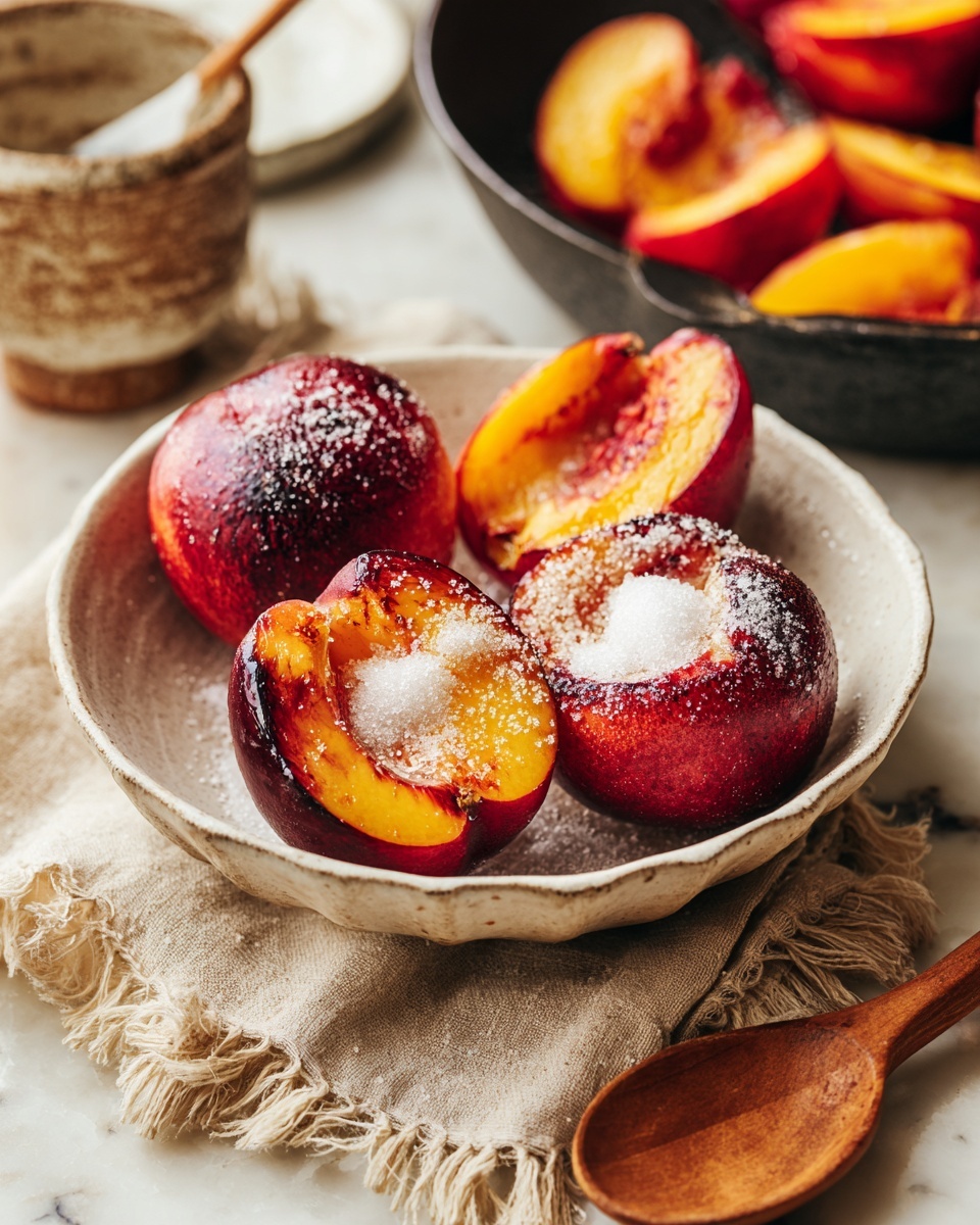 Cinnamon Sugar Baked Peaches Recipe - Recipe Image