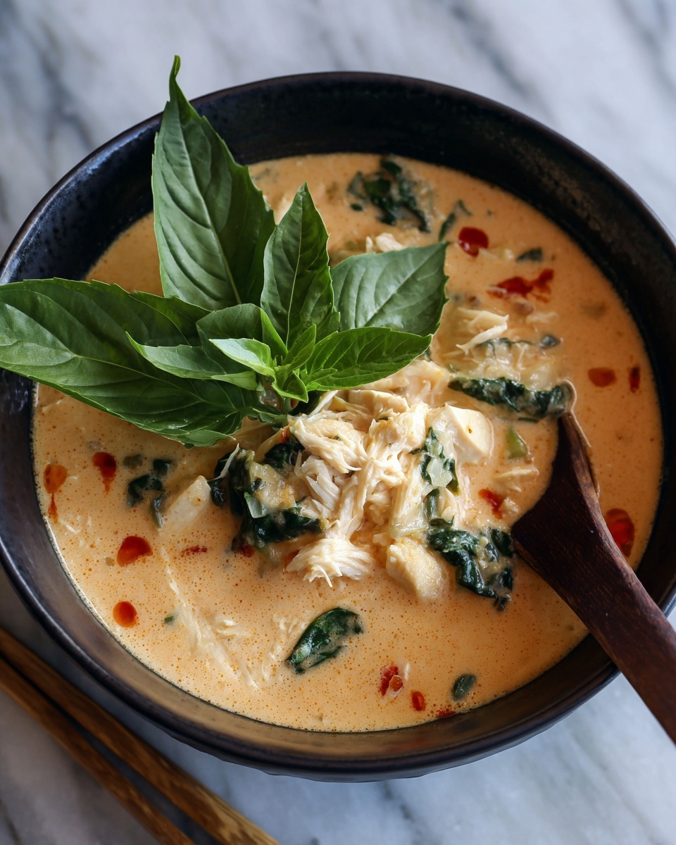 Easy Thai Chicken Curry Soup Recipe - Recipe Image