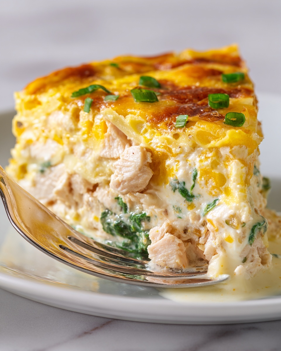 Chicken and Spinach Cream Cheese Casserole Recipe - Recipe Image