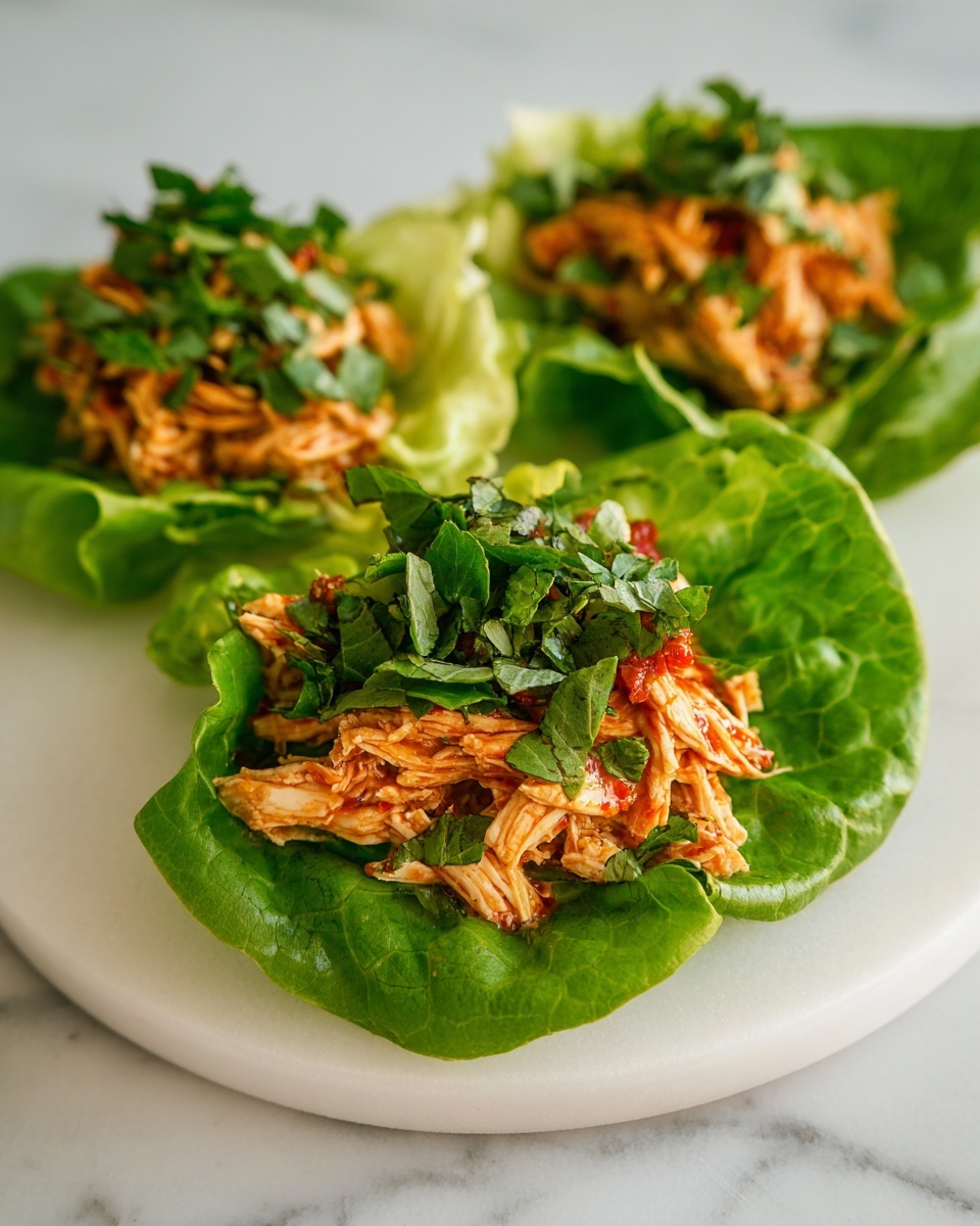 Spicy Thai Chicken Lettuce Wraps Recipe - Recipe Image