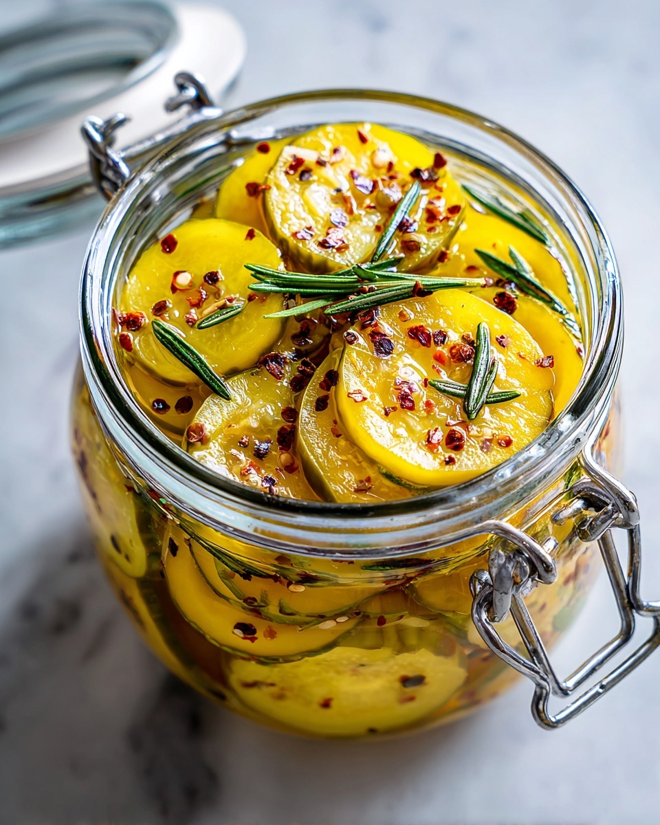 Sweet Yellow Squash Pickles Recipe - Recipe Image