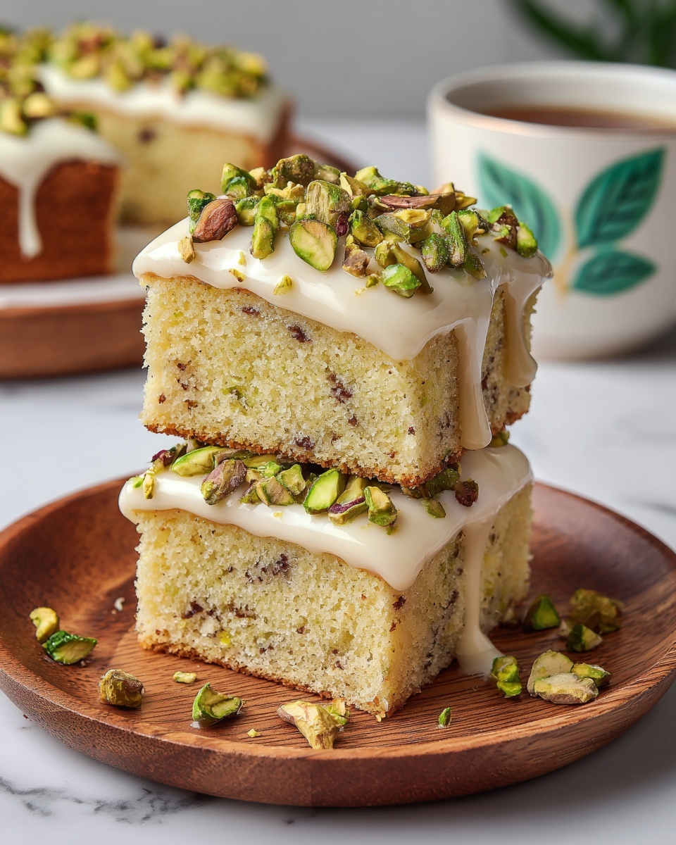 Lemon Pistachio Milk Cake with Cream Cheese Frosting Recipe - Recipe Image