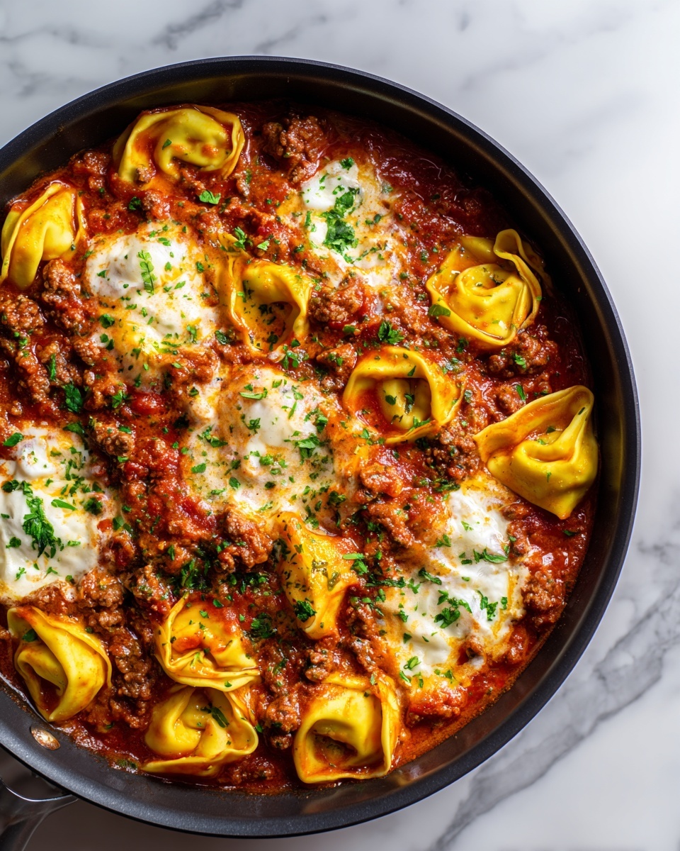 Cheesy Sausage Tortellini Bake Recipe - Recipe Image