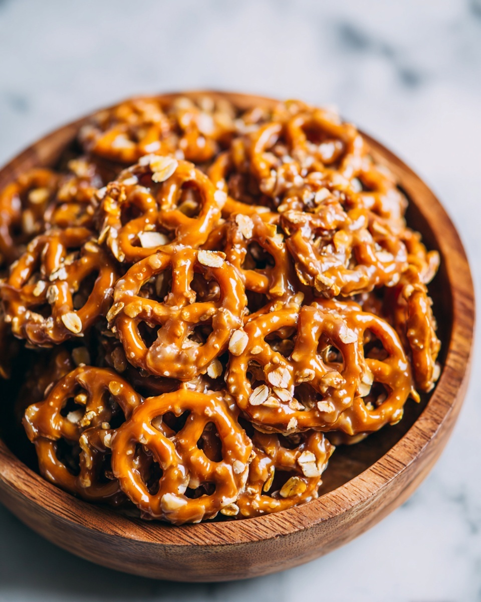 Butter Toffee Pretzels Recipe - Recipe Image