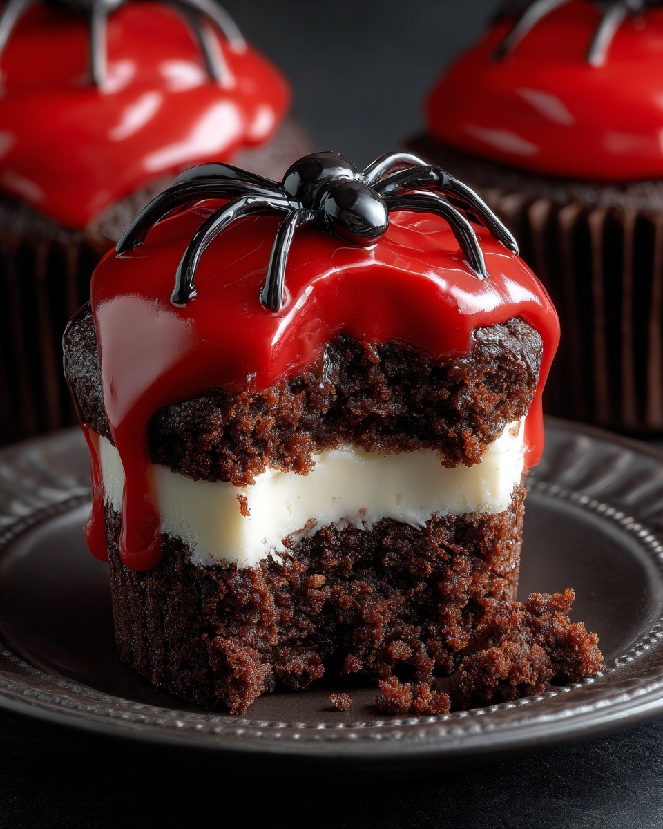 Vampire Bite Halloween Cupcakes Recipe - Recipe Image