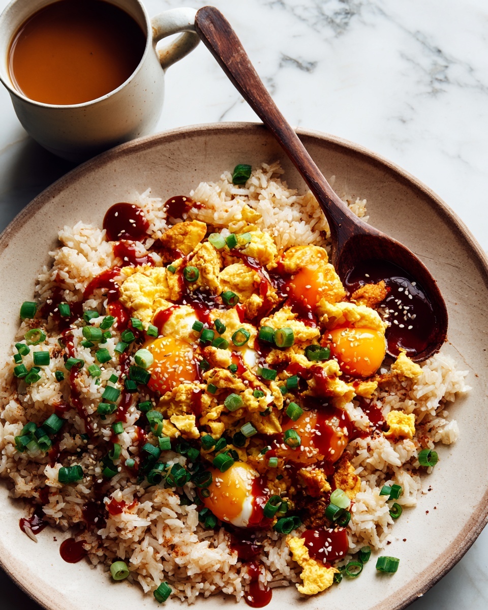 Spicy Egg Fried Rice Recipe - Recipe Image