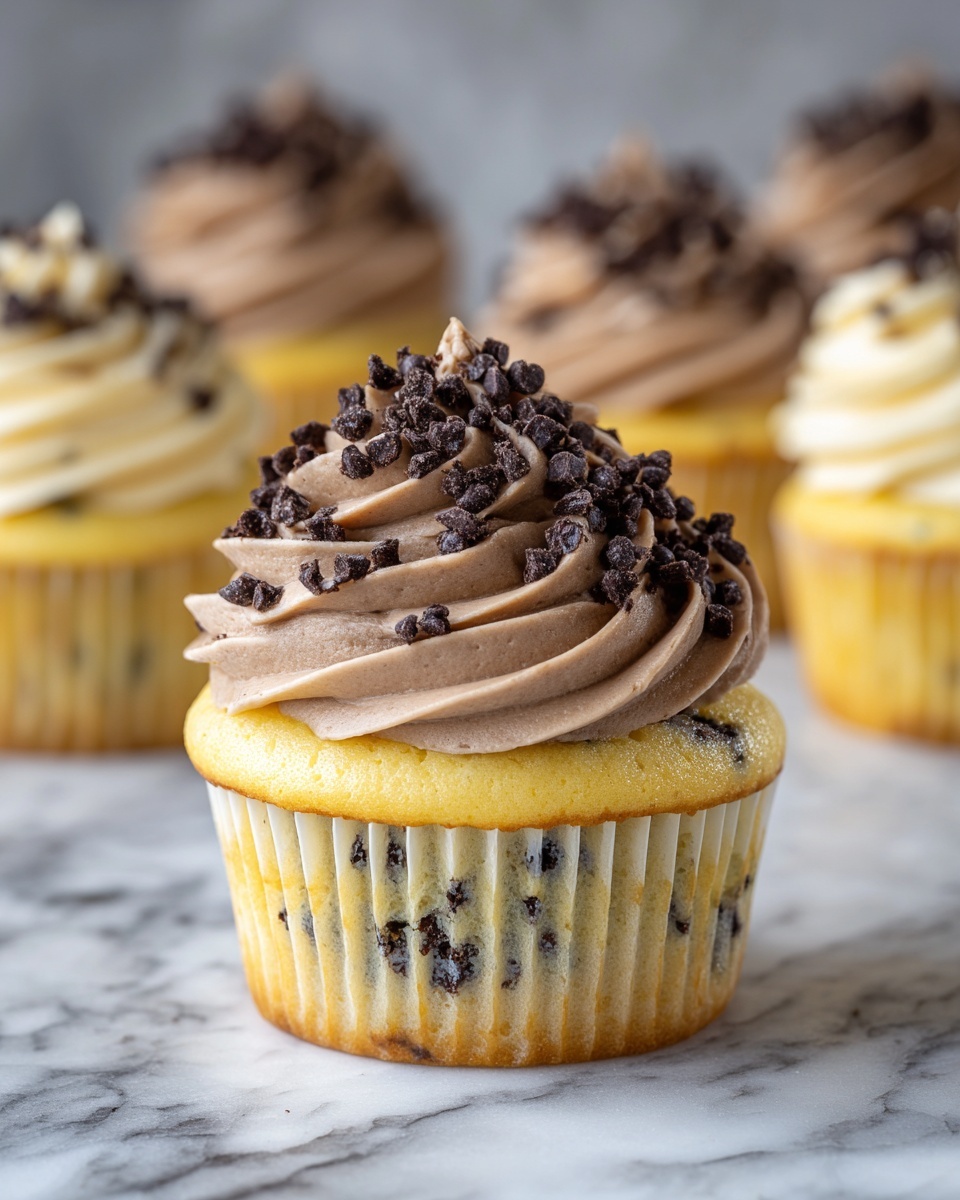Chocolate Chip Cupcakes with Rich Chocolate Frosting Recipe - Recipe Image