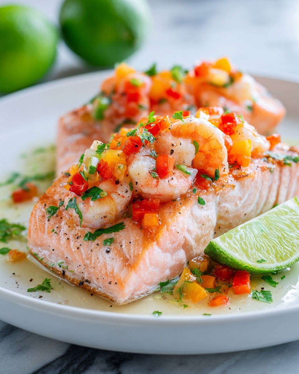 Elegant Cajun Seafood Stuffed Salmon Recipe - Recipe Image