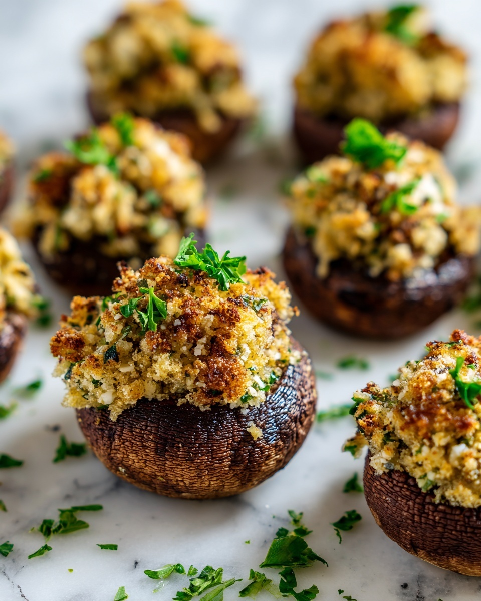 Stuffed Mushrooms: A Perfect Appetizer or Side Dish Recipe - Recipe Image