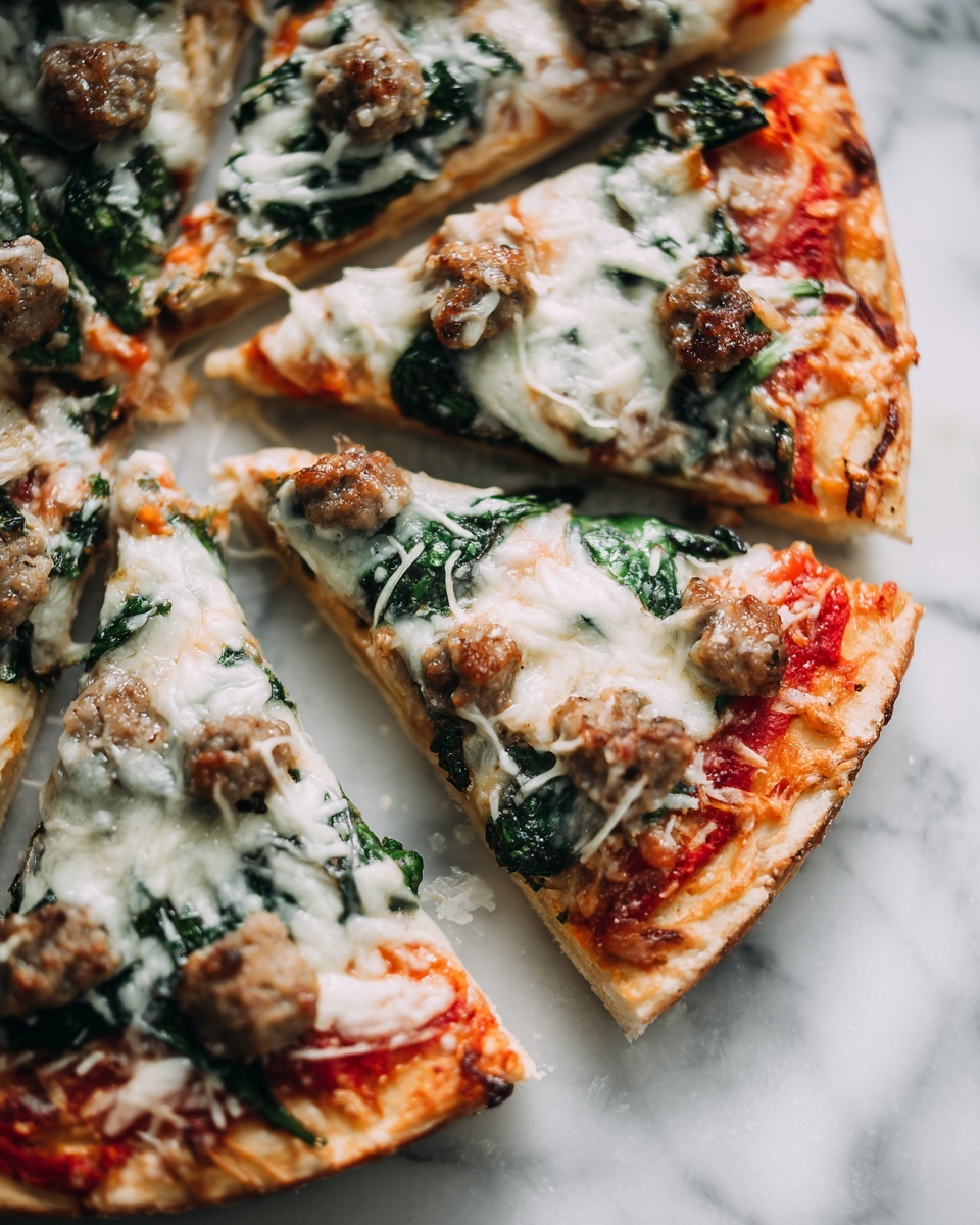 Turkey Sausage and Broccoli Rabe Pizza Recipe - Recipe Image