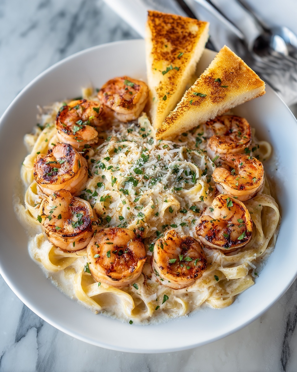 Fettuccine Alfredo with Shrimp Recipe - Recipe Image