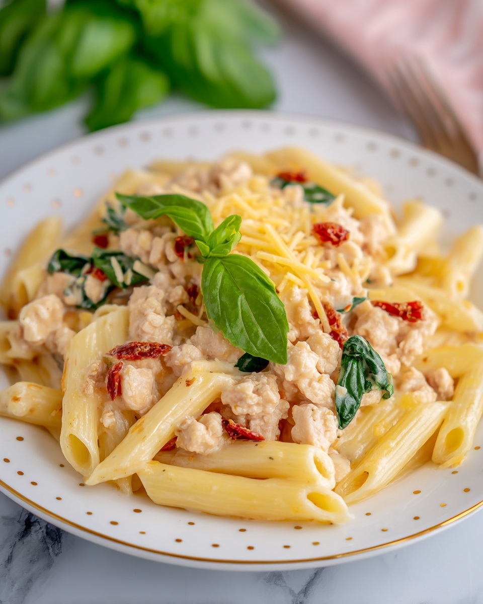 Creamy Sun-Dried Tomato Chicken Pasta Recipe - Recipe Image