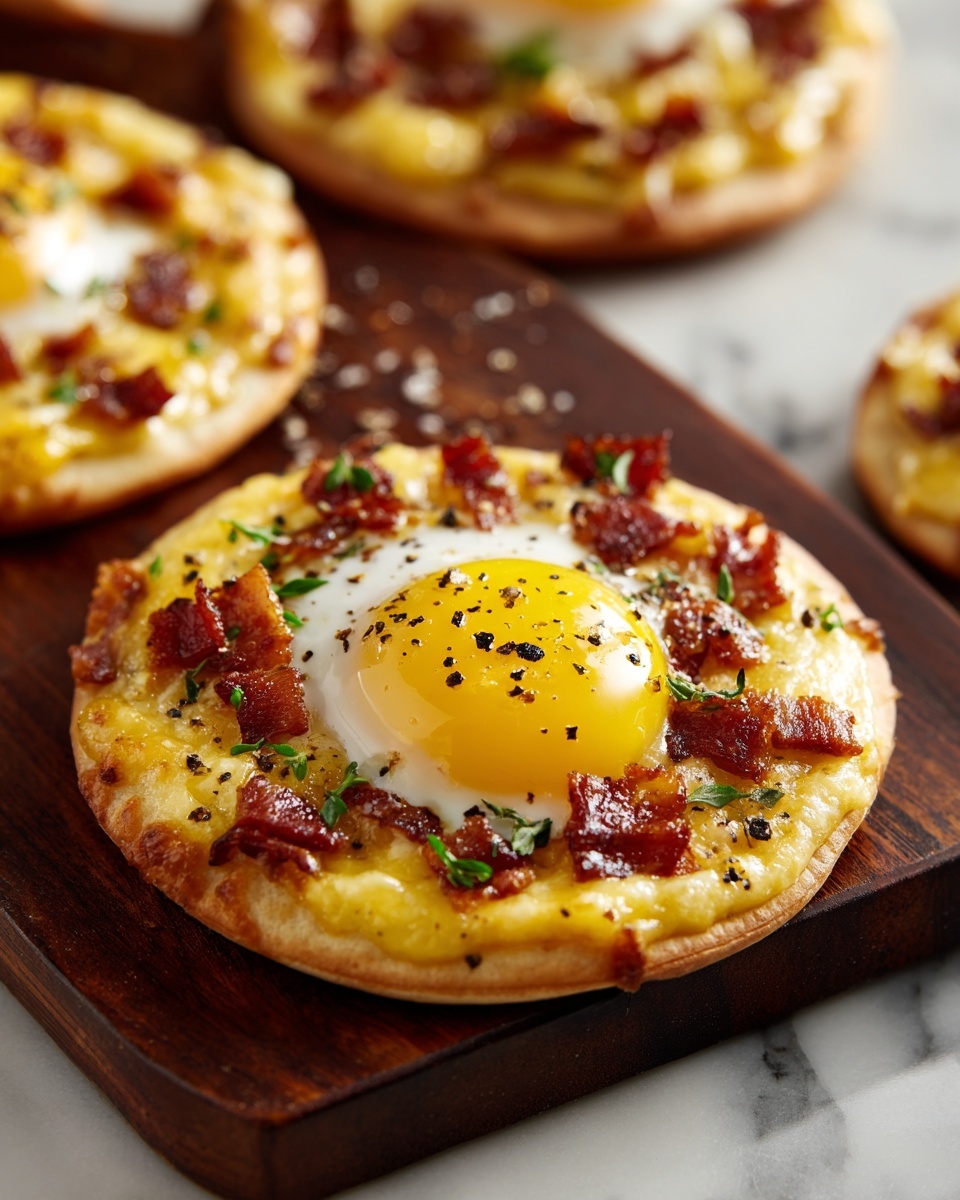 English Muffin Breakfast Pizza Recipe - Recipe Image