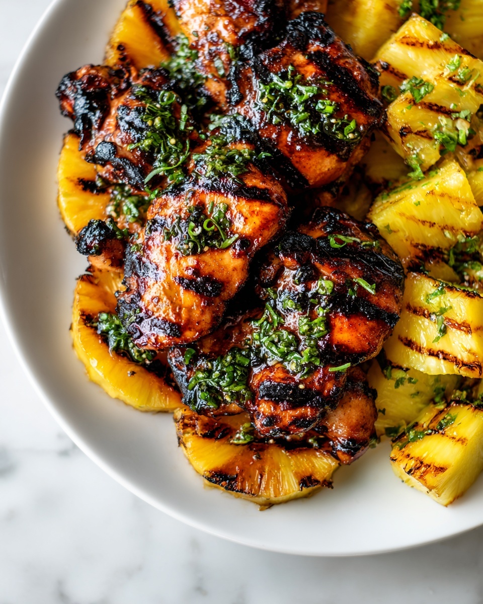 Spicy Pineapple Brown Sugar Chicken Recipe - Recipe Image