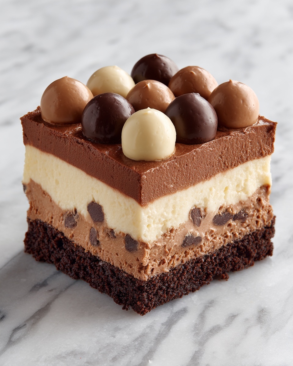 Chocolate Peanut Butter Cheesecake Bars Recipe - Recipe Image