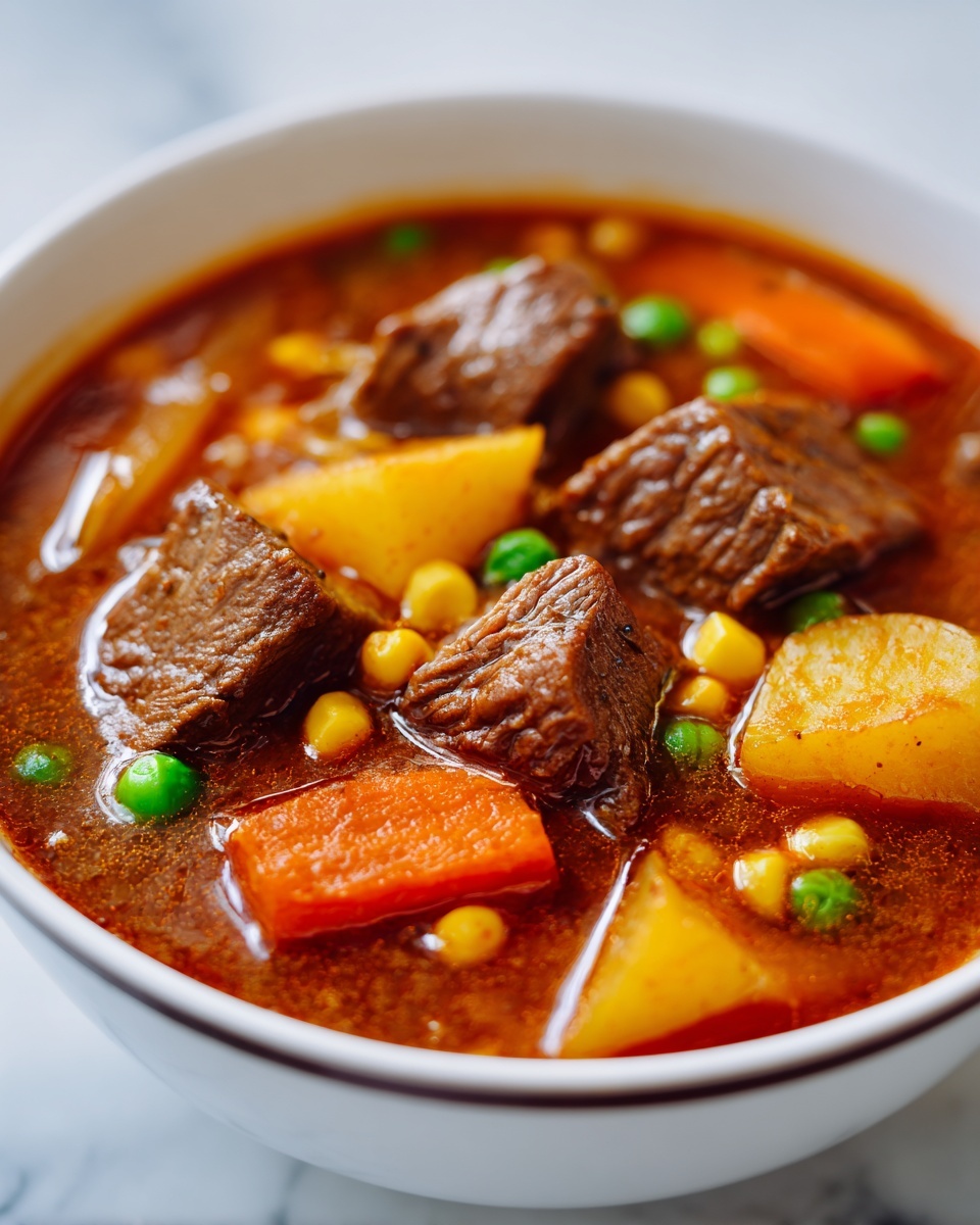 Mom’s Old Fashioned Vegetable Beef Soup Recipe - Recipe Image