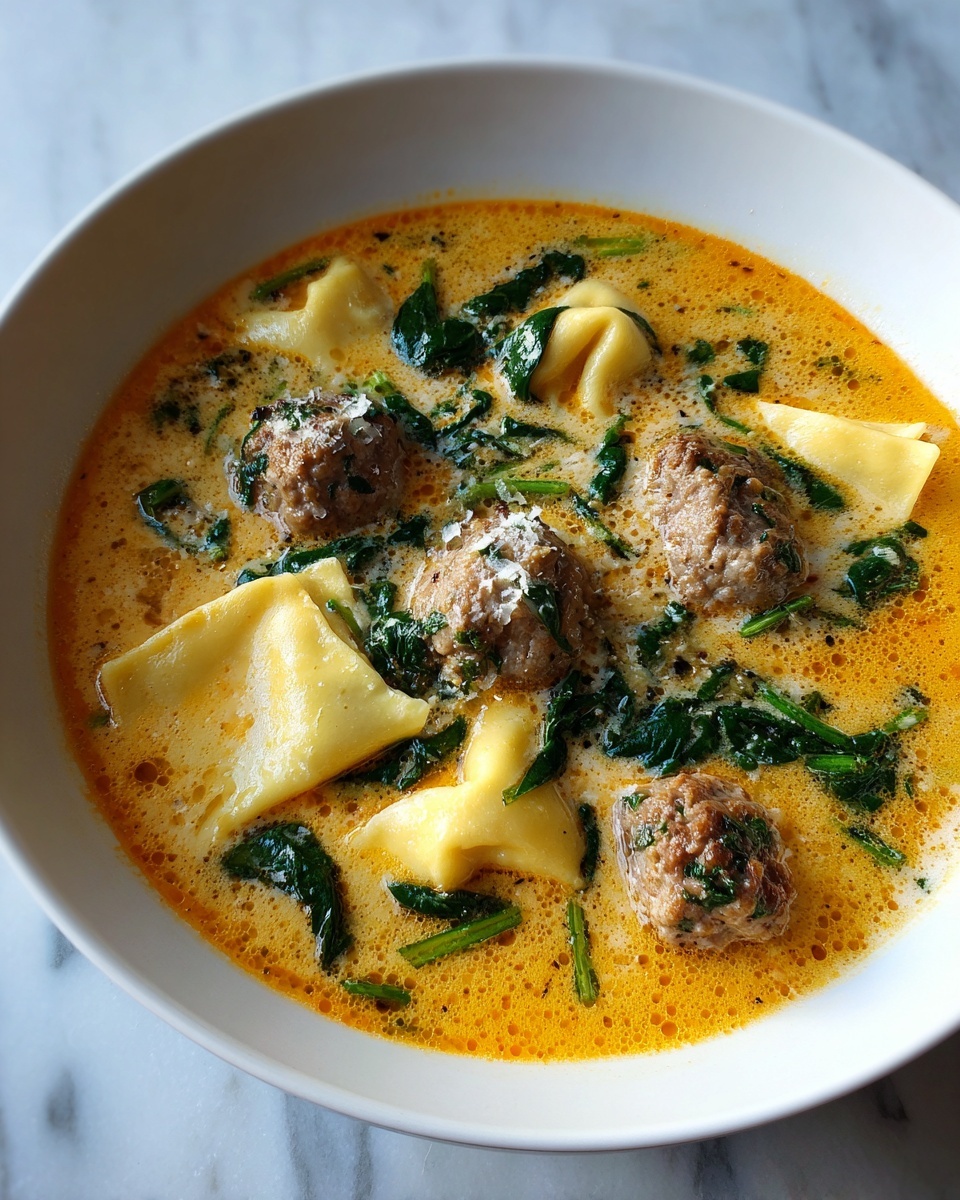 Sausage Tortellini Soup with Spinach Recipe - Recipe Image