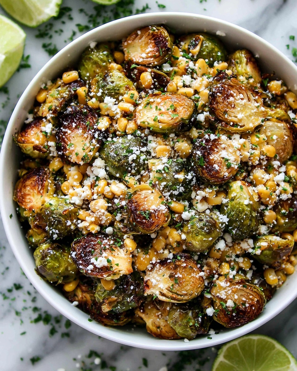 Mexican Street Corn Brussels Sprouts: A Flavorful Twist on a Classic Dish Recipe - Recipe Image