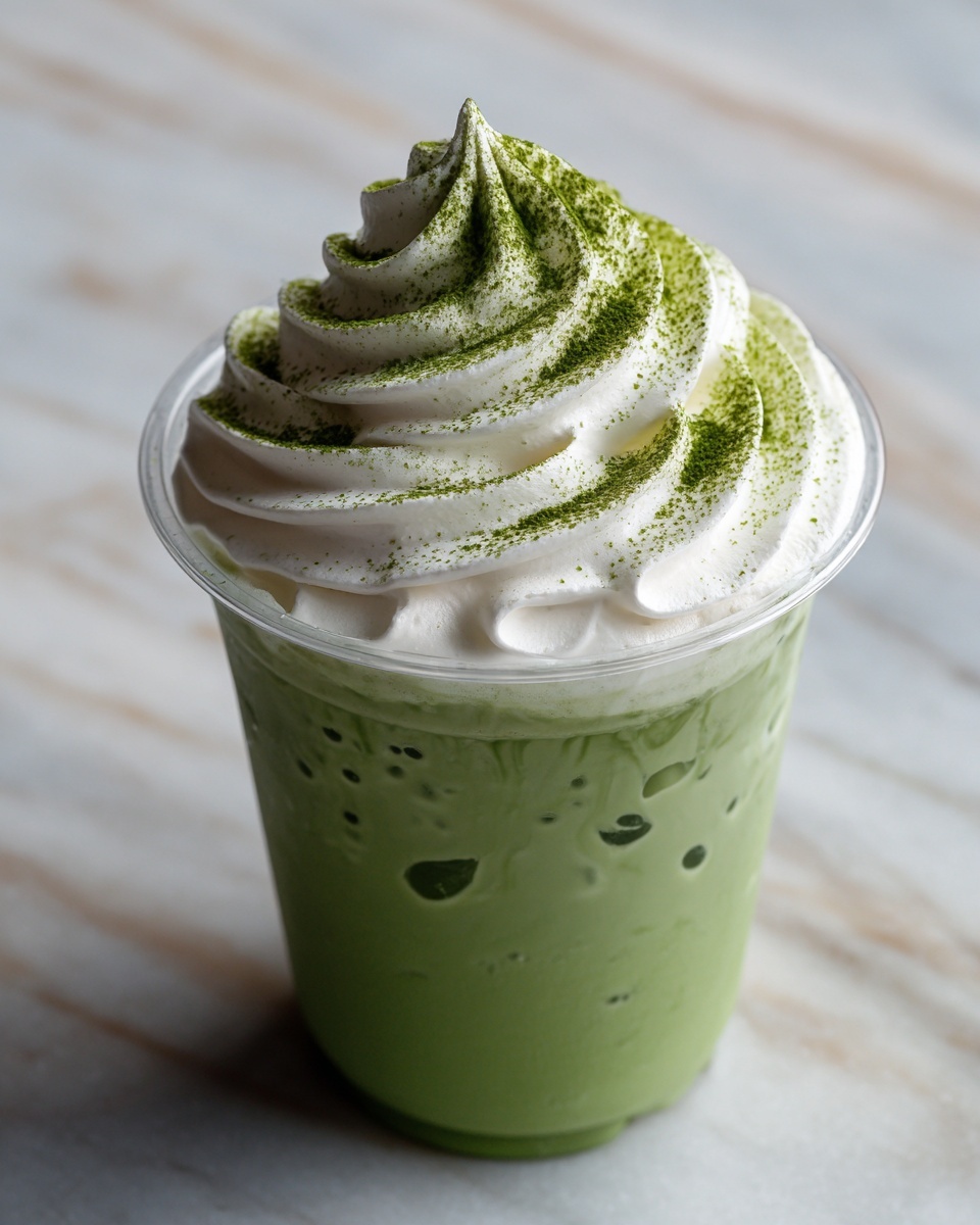 Creamy Matcha Frappe Recipe - Recipe Image