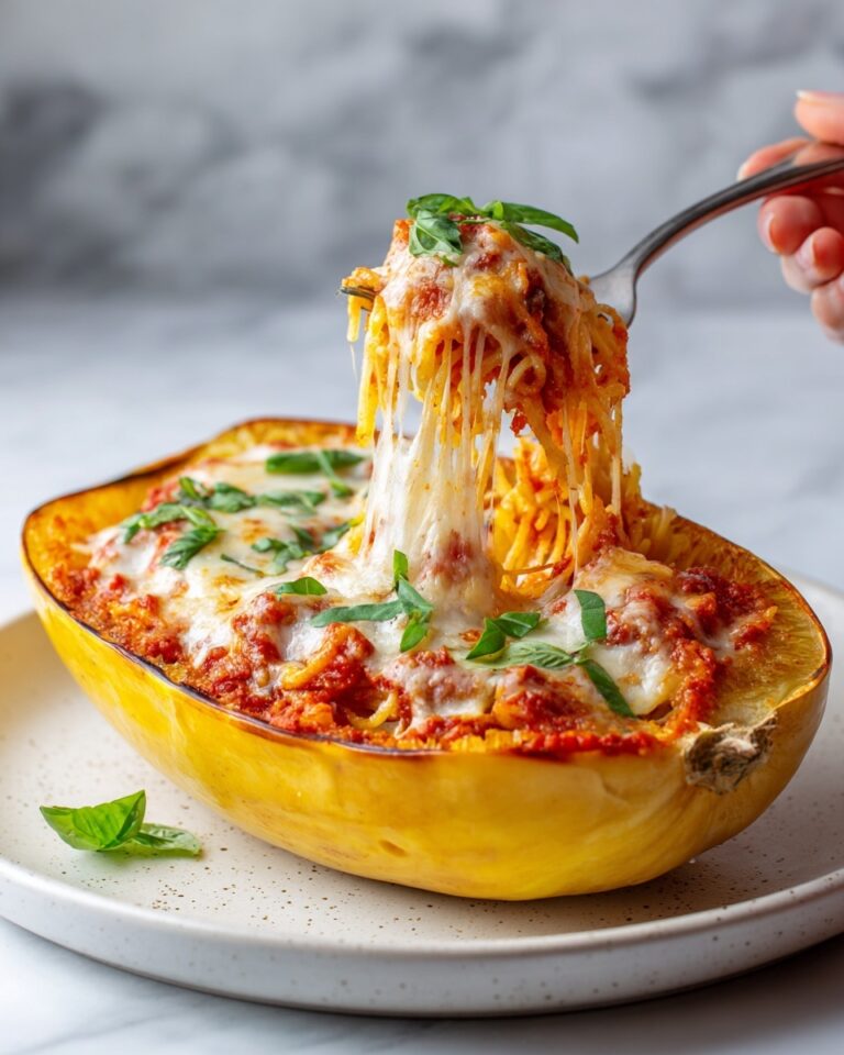 Chicken Parmesan Stuffed Spaghetti Squash Recipe