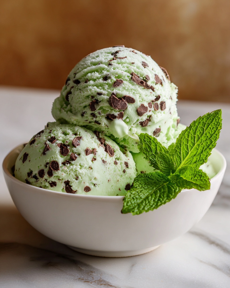 Mint Chocolate Chip Ice Cream Recipe - Recipe Image