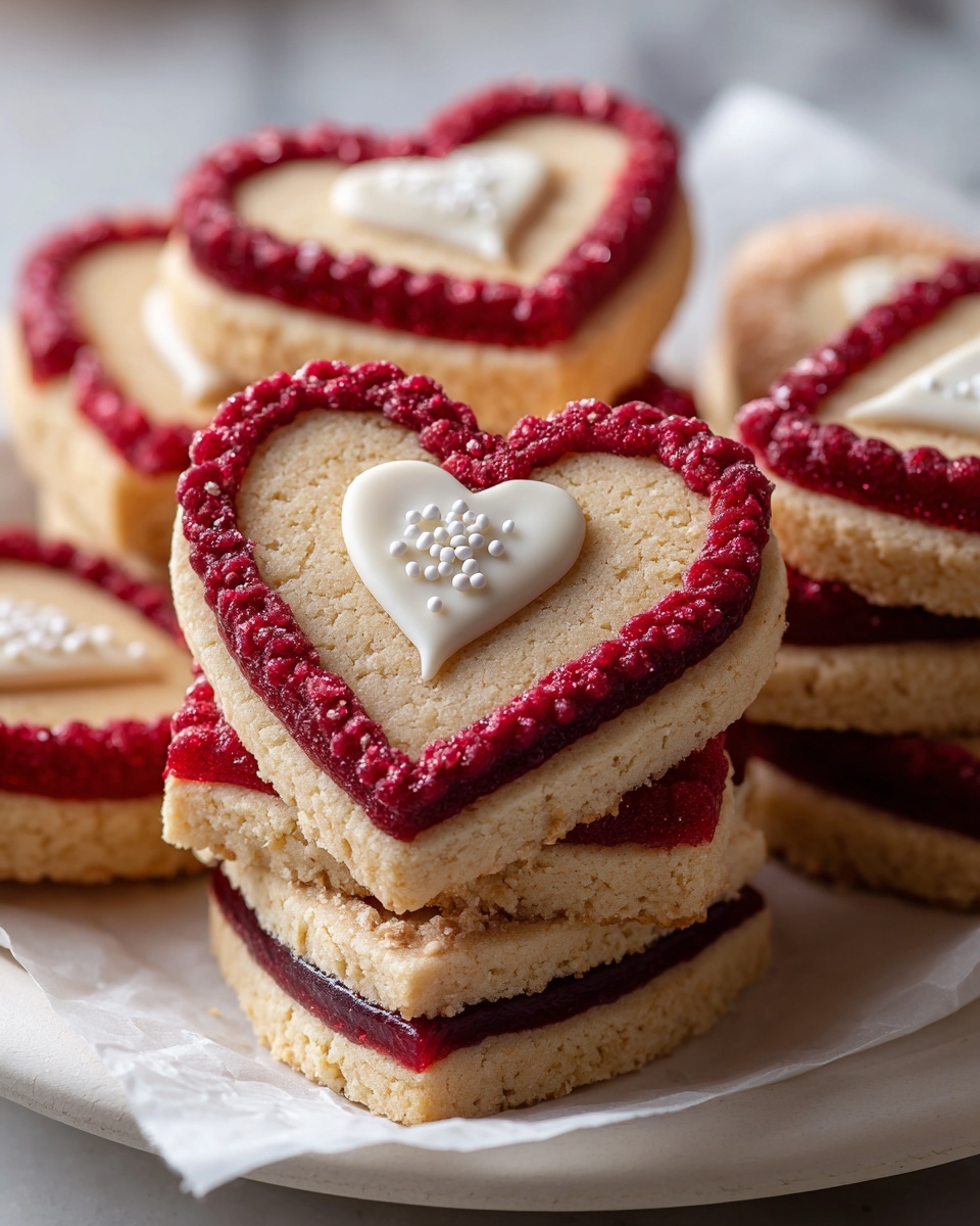 Red Velvet Linzer Cookies Recipe - Recipe Image