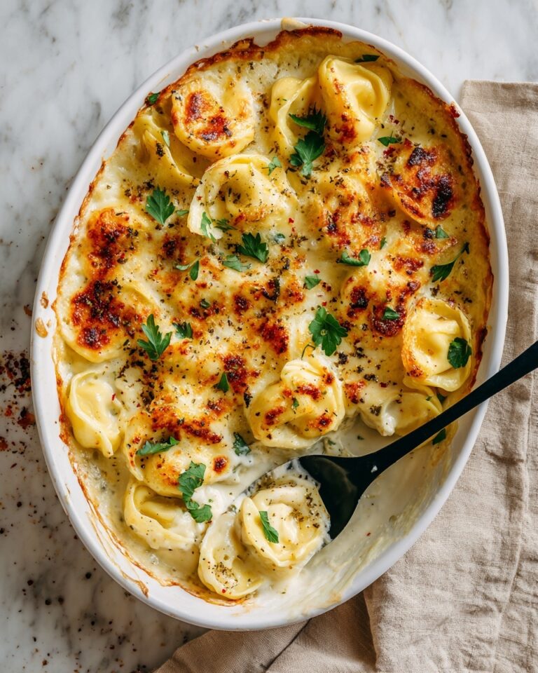 Alfredo Tortellini Bake Recipe