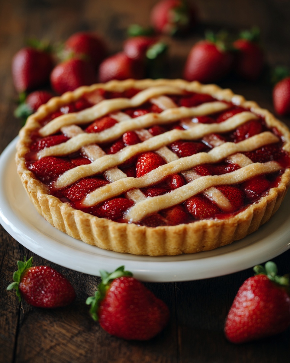 Easy Fresh Strawberry Pie Recipe - Recipe Image