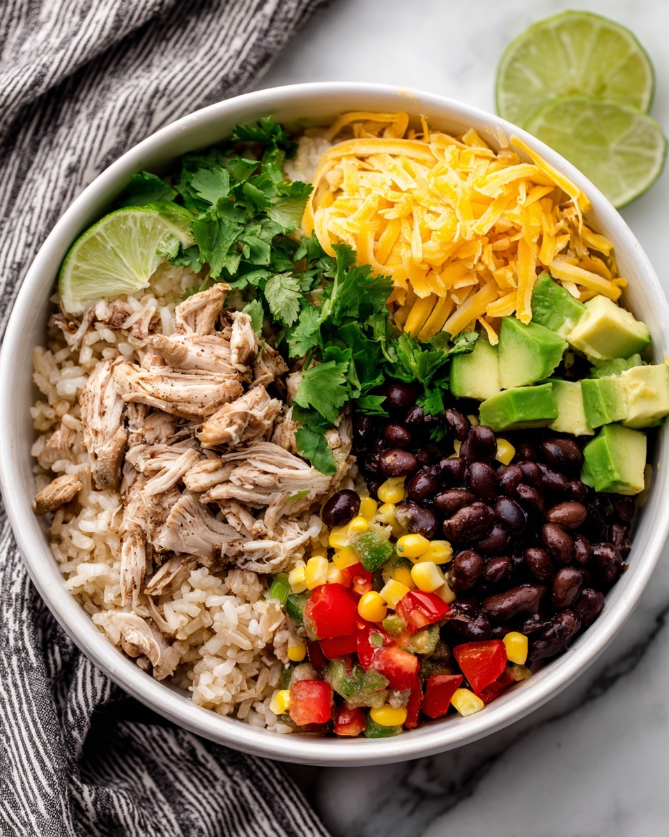 Instant Pot Weeknight Chicken and Rice Burrito Bowls Recipe - Recipe Image