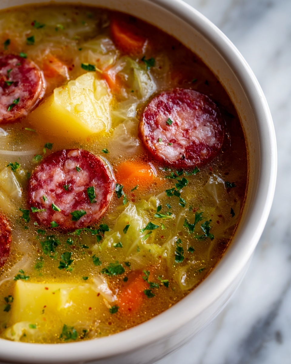 Kielbasa and Cabbage Soup Recipe - Recipe Image