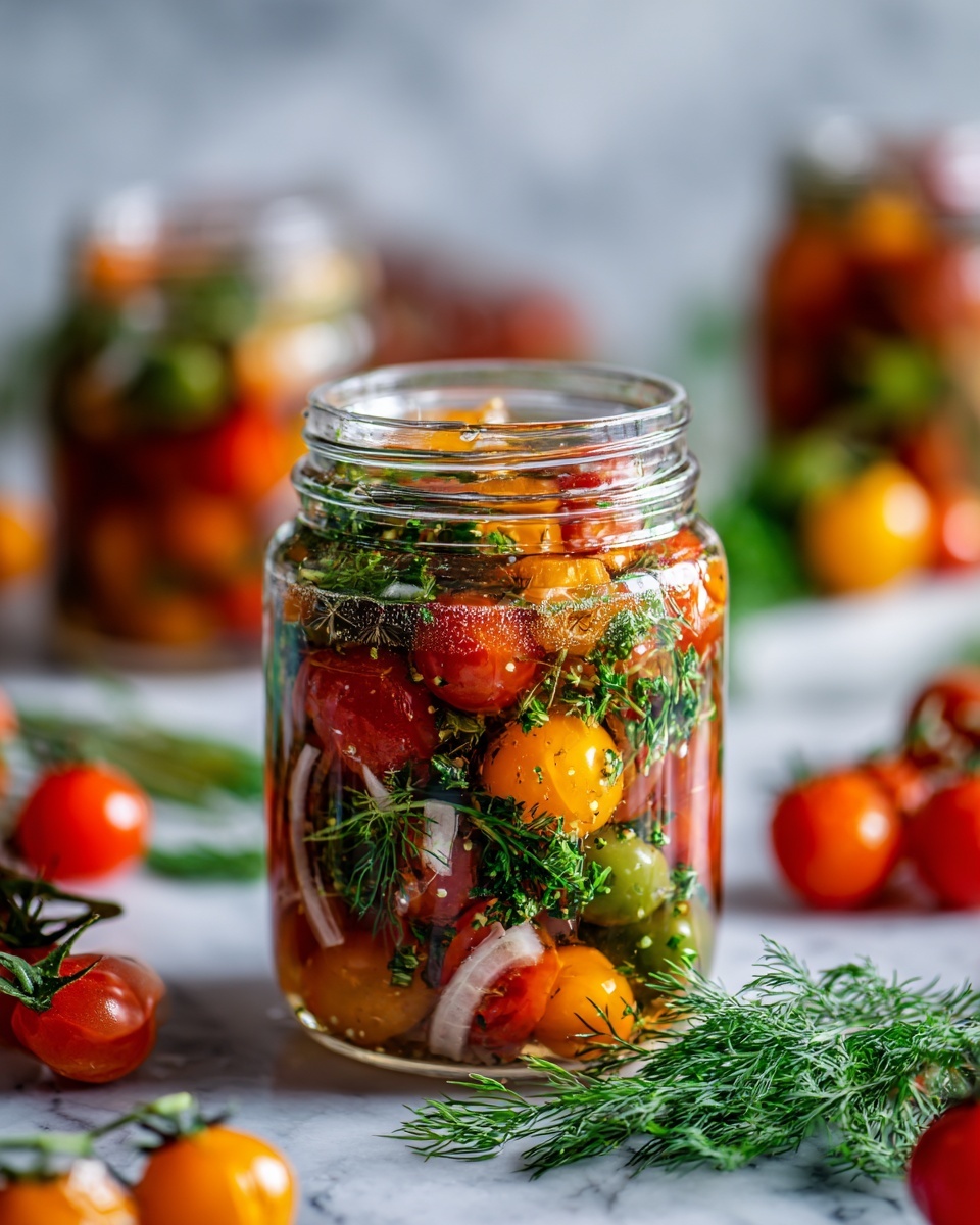 Pickled Cherry Tomatoes Recipe - Recipe Image