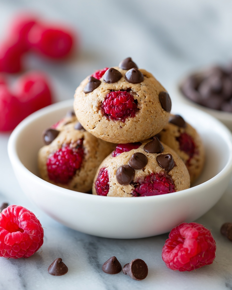 Raspberry and Chocolate Chip Cookies Recipe - Recipe Image
