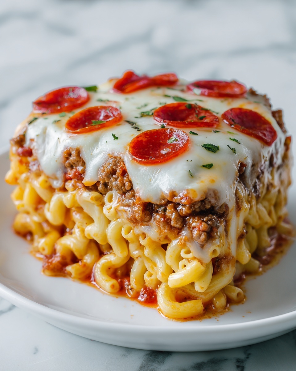 Cheesy Beef and Pepperoni Pasta Bake Recipe - Recipe Image