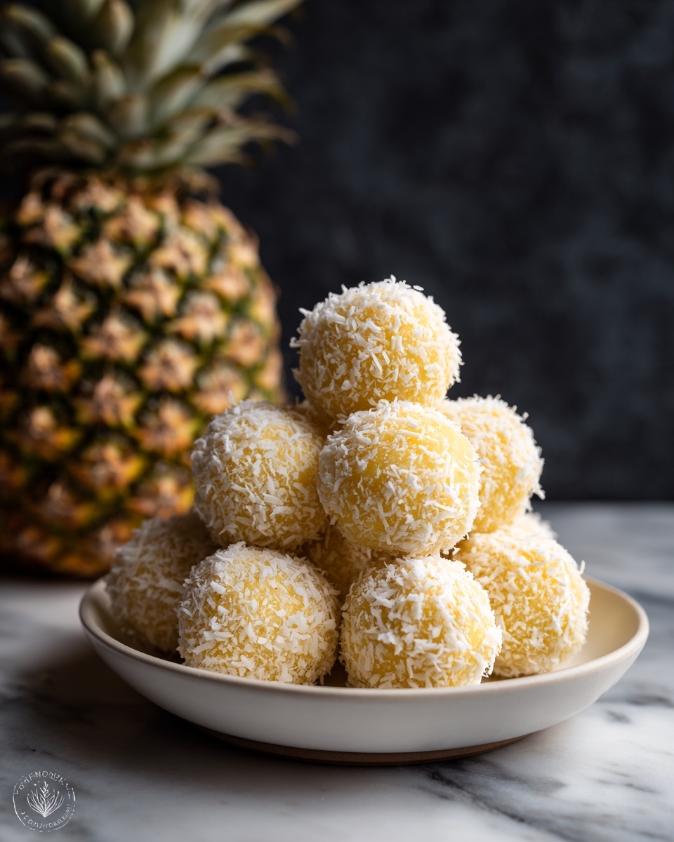 Pineapple Christmas Balls Recipe - Recipe Image