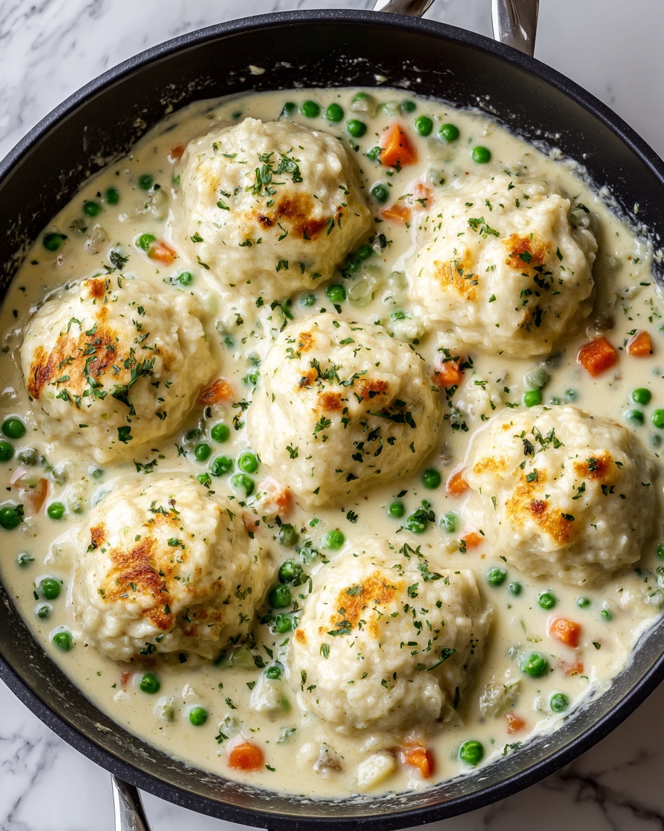 Creamy Chicken and Cheddar Biscuit Casserole Recipe - Recipe Image