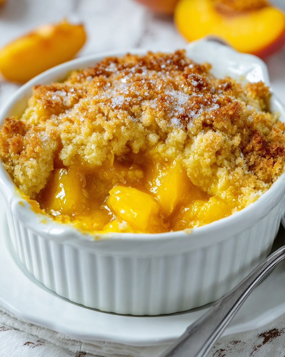 Easy Peach Dump Cake Recipe - Recipe Image