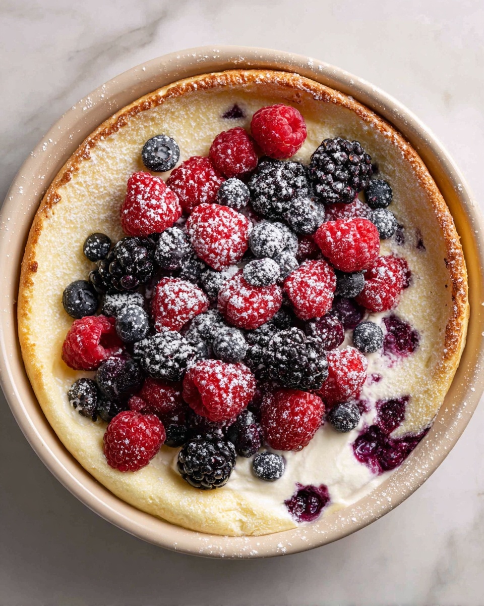 Berries & Cream Stuffed French Toast Casserole Recipe - Recipe Image