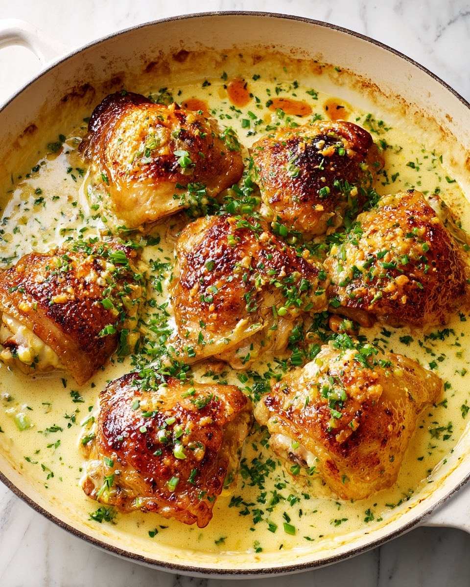 Creamy Oven-Baked Chicken Thighs Recipe - Recipe Image