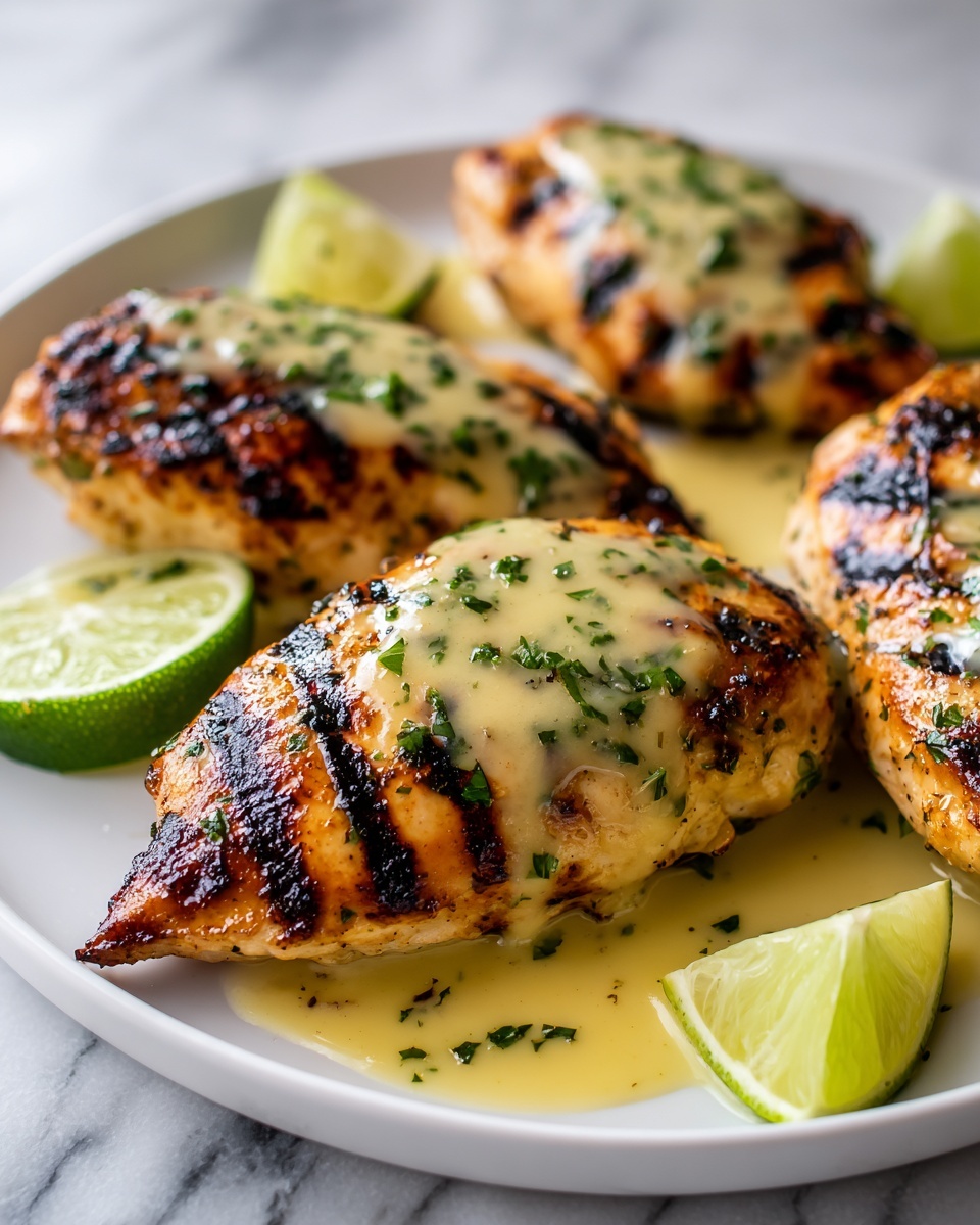 Grilled Salsa Verde Chicken with Pepper Jack Recipe - Recipe Image
