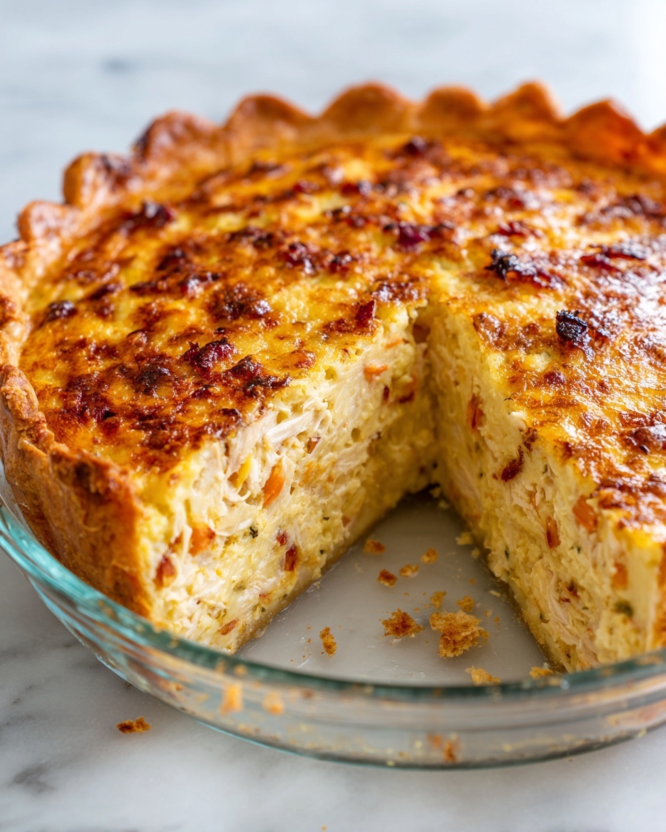 Baked Chicken Salad Pie Recipe - Recipe Image