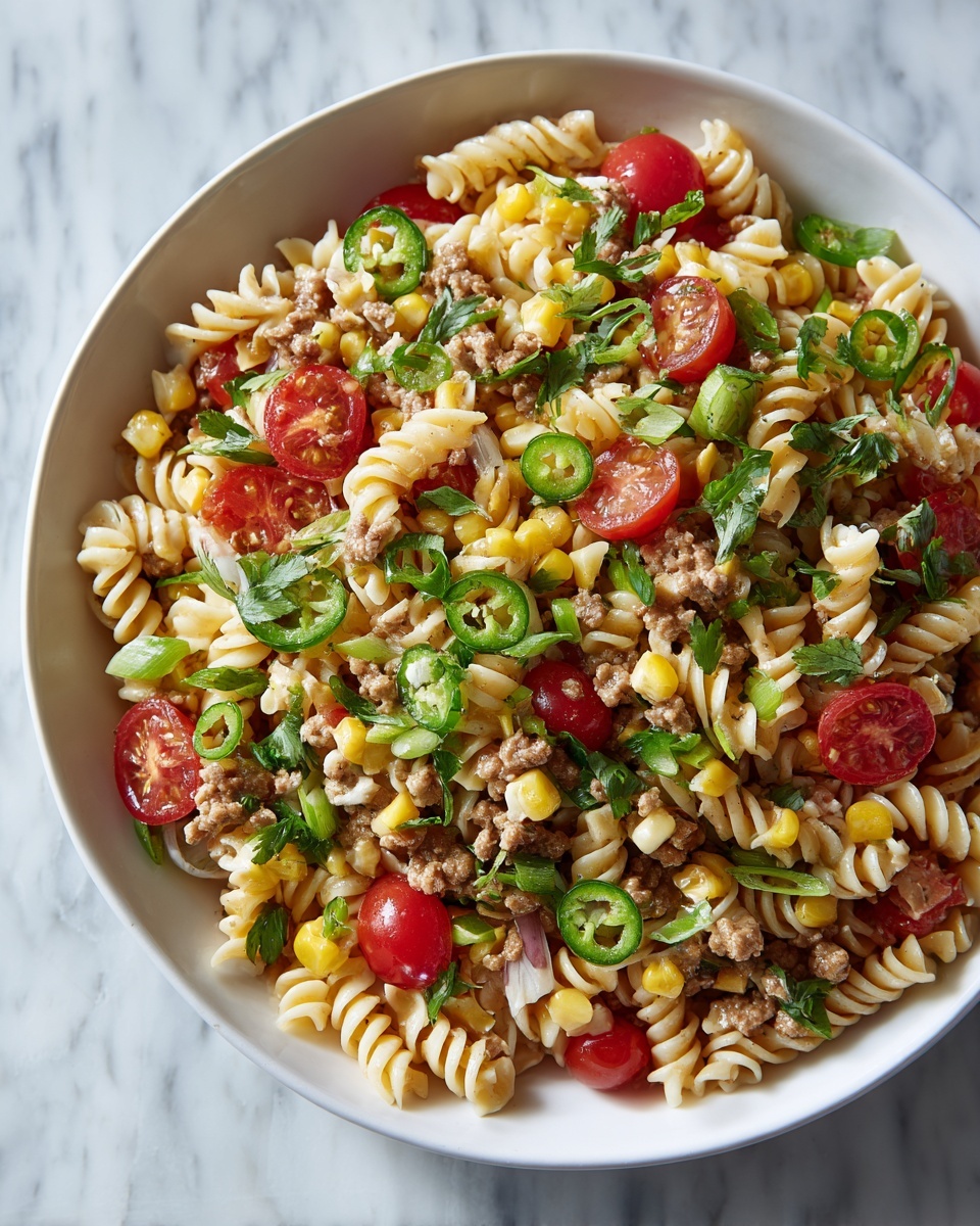 Taco Pasta Salad Recipe - Recipe Image