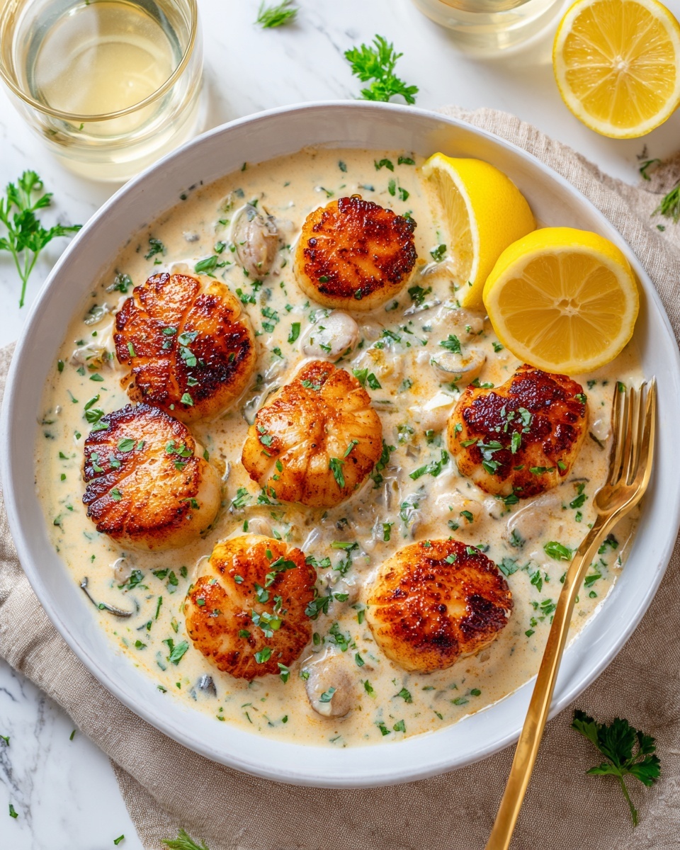 Lemon Butter Scallops Recipe - Recipe Image